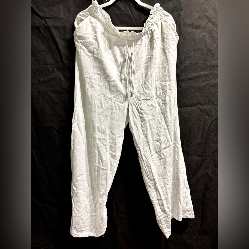 White Linen Pants